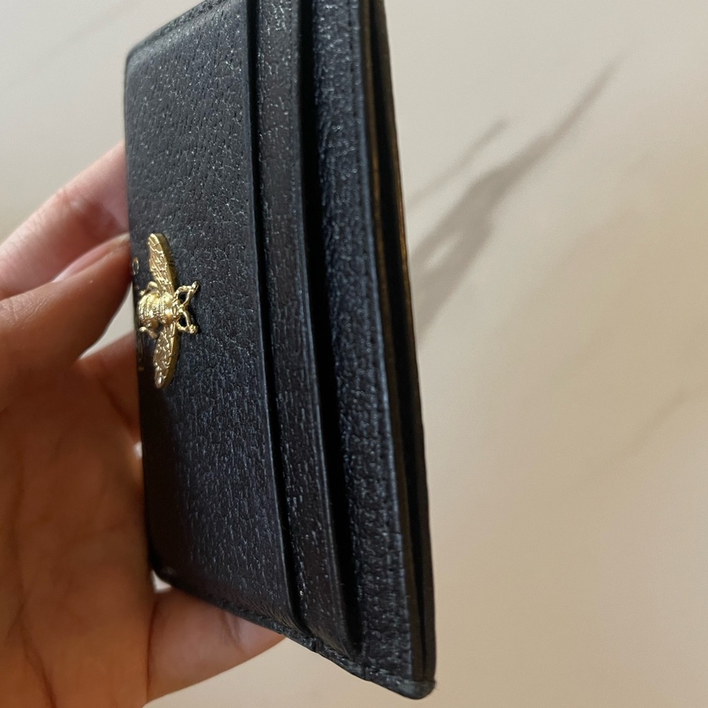 Gucci Animalier Leather Card Holder - Picture 3 of 3